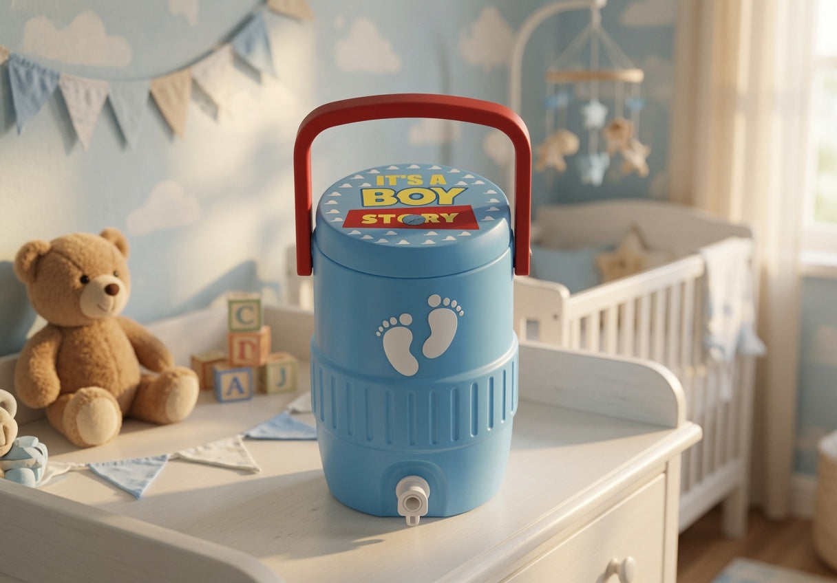 Newborn | Baby | IT'S A BOY | 3D Printed Can Cooler STL File | 12oz Can Holder |