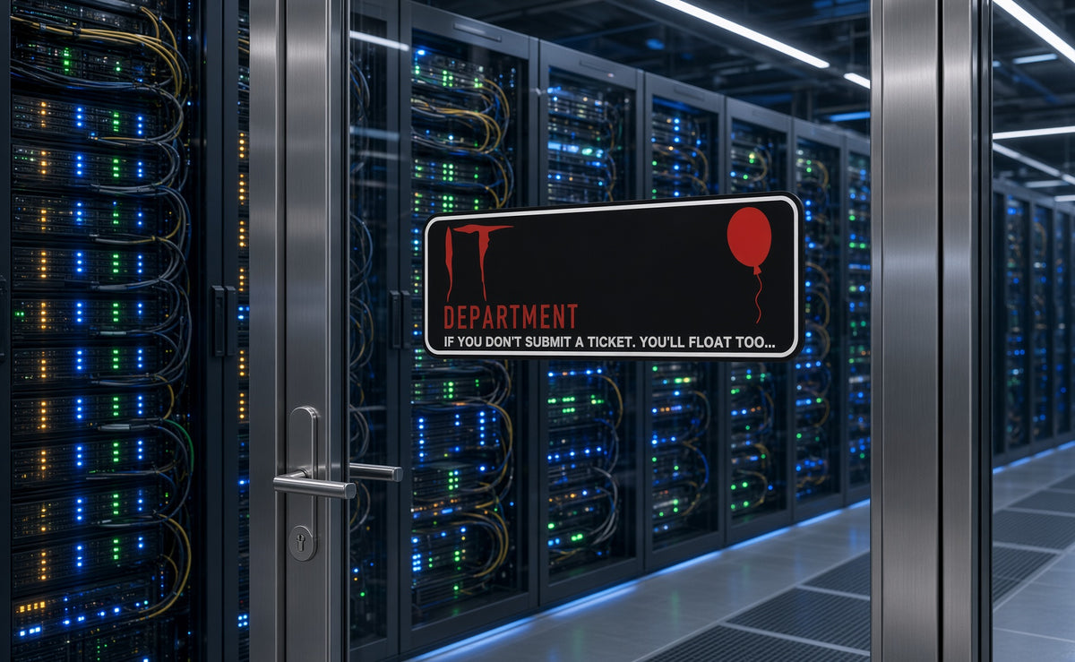 IT Department Novelty Office Sign