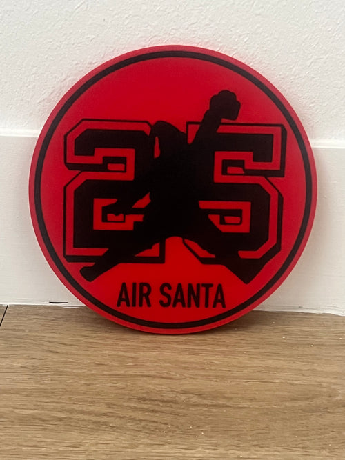 Air Santa Christmas Holiday Novelty Sign